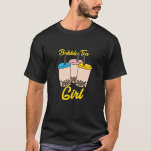 Camiseta Mulheres Boba Bubble Tea Girl