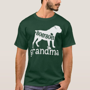 Camiseta Mulheres Boerboel Avó Presente Cão-Boerboel Bonito