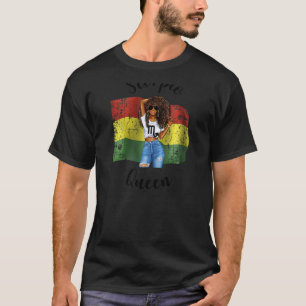 Camiseta Mulheres Bolívia Scorpio Queen Afro Hair African B