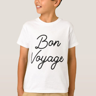 Camiseta Mulheres Bon Voyage Boa Férias Trip Viagem Melhor 
