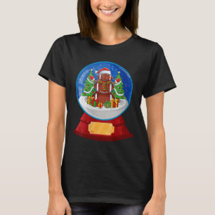 Camiseta Mulheres Boneco de Neve Futebol Papai Noel Chapéu