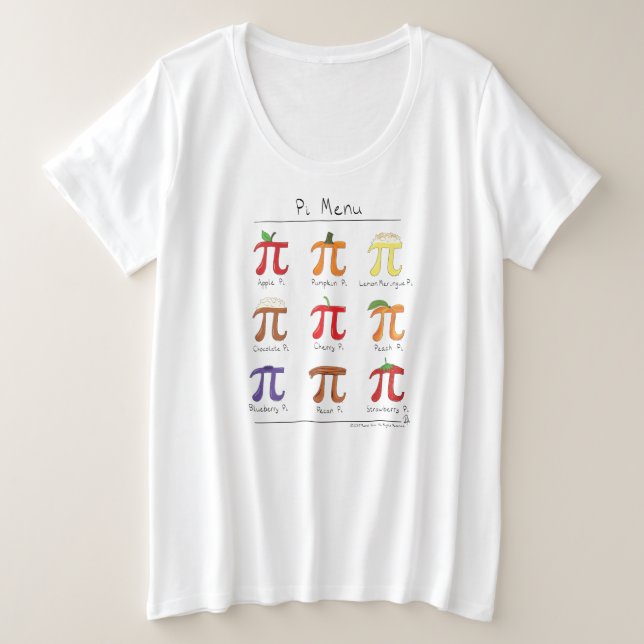 Camiseta Mulheres bonitos do dia do Pi da matemática do (Frente do Design)