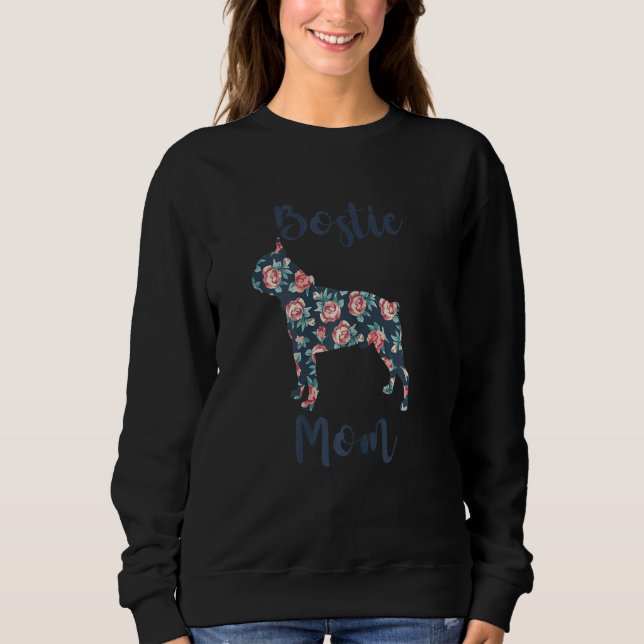 Camiseta Mulheres Boston Terrier Para Bostie Mãe Cachorro M (Frente)