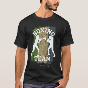 Camiseta Mulheres Boxando Serra Leoa Combatendo Esportes B