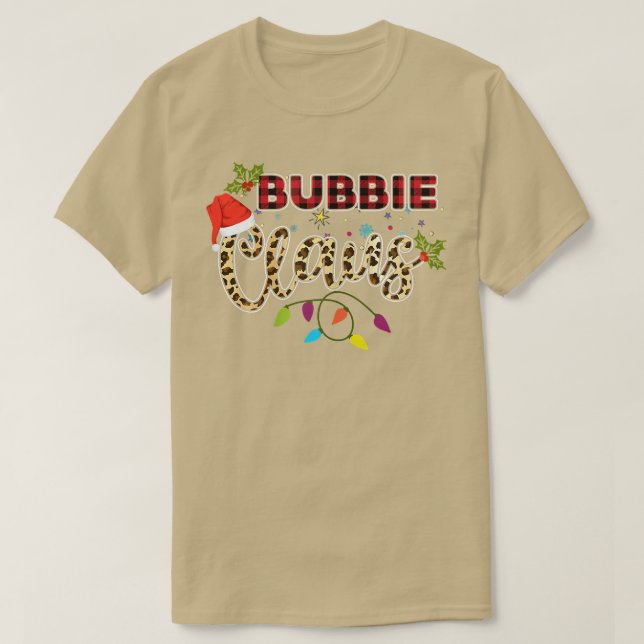 Camiseta Mulheres Bubbie Claus Avó Papais noeis Buffalo Xad (Frente do Design)