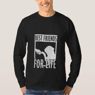 Camiseta Mulheres Bulldog Francês Melhores Amigos Para a Vi