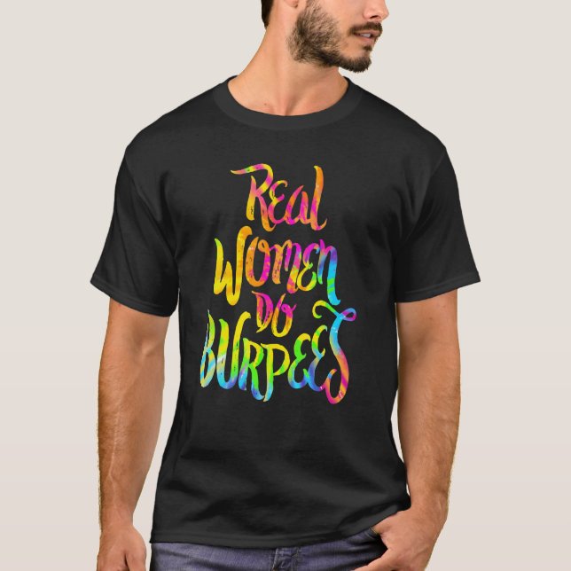 Camiseta Mulheres Burpeem Malhação De Giro Real Elevando (Frente)