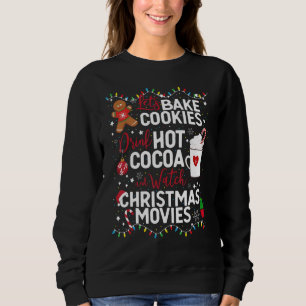 Camiseta mulheres, cacau quente, biscoitos, Filmes de Natal