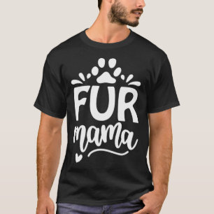 Camiseta Mulheres Cachorro Bonito Mãe Presente Pele Mama Pa