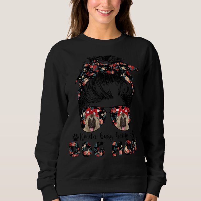 Camiseta Mulheres Cachorro Causado Mamãe Cabelo de Arma Men (Frente)