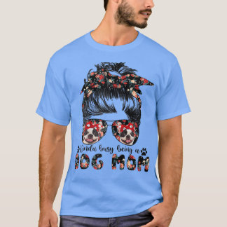 Camiseta Mulheres Cachorro Francês Cachorro Mamão Mensageir
