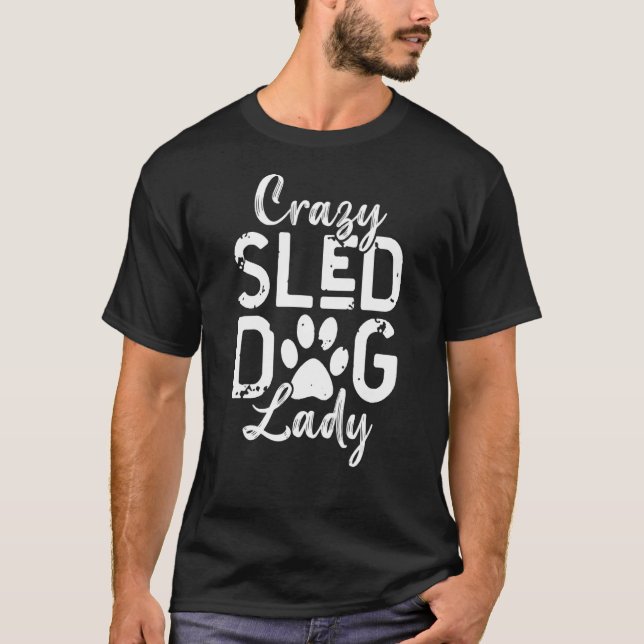 Camiseta Mulheres Cachorro Maluco Dama 2 (Frente)