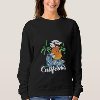 Camiseta Mulheres California Tropical Sunset Cali Beach Ond