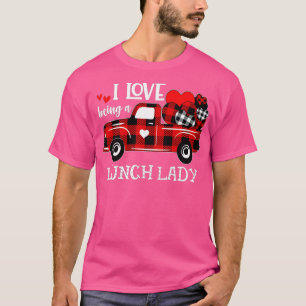 Camiseta Mulheres Caminhão Vermelho Eu Adoro Ser Uma Almoça