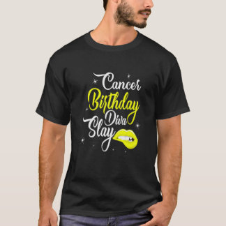 Camiseta Mulheres Cancer Junho Rainha Juliana Garota Impres