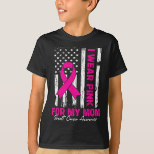 Camiseta Mulheres Canceres Que Visto Rosa Para A Minha Mãe