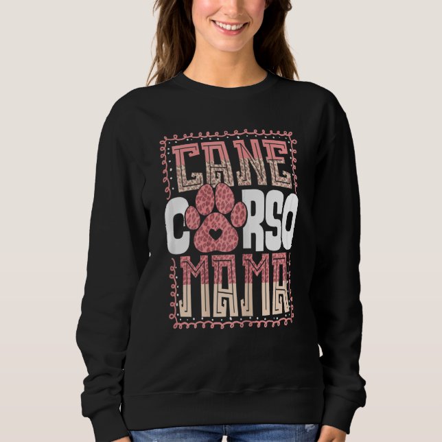 Camiseta Mulheres Cane Corso Mama Italiana Mastiff Girls Mu (Frente)