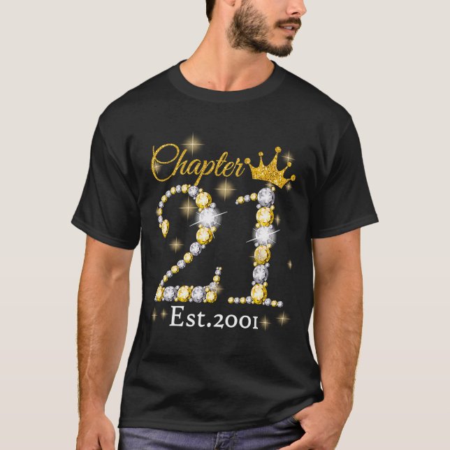 Camiseta Mulheres Capítulo 21 EST 2001 21 anos Nascimento d (Frente)