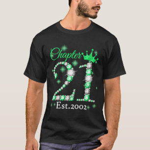 Camiseta Mulheres Capítulo 21 EST 2002 21 anos Nascimento d