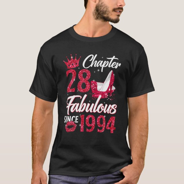 Camiseta Mulheres Capítulo 28 Fabuloso Desde 1994 28º Anive (Frente)