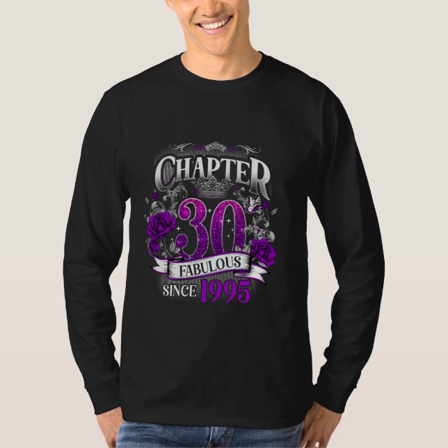 Camiseta Mulheres Capítulo 30 Fabuloso Desde 1995 30 Birthd (Frente)