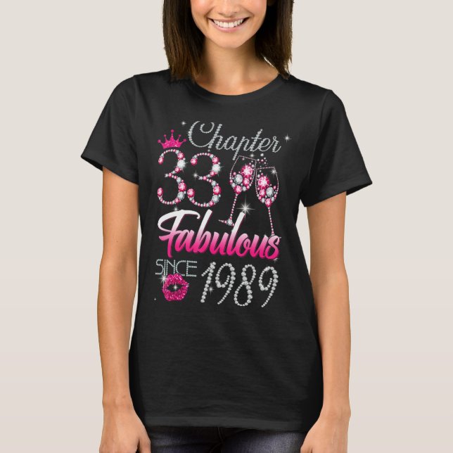 Camiseta Mulheres Capítulo 33 Fabuloso Desde 1989 33º Anive (Frente)