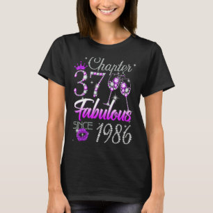 Camiseta Mulheres Capítulo 37 Fabuloso Desde 1986 37º Anive