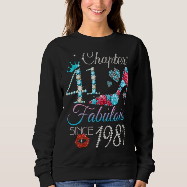 Camiseta Mulheres Capítulo 41 Fabuloso Desde 1981 41rua Bir (Frente)