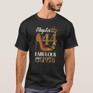 Camiseta Mulheres Capítulo 44 Est 1978 44 Anos 44