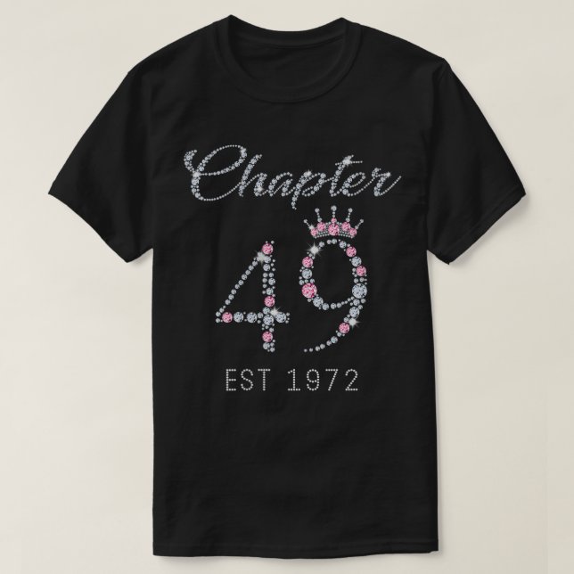 Camiseta Mulheres Capítulo 49 EST 1972 49O Presente de Aniv (Frente do Design)