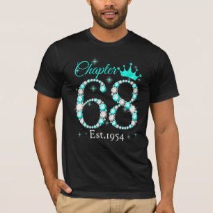 Camiseta Mulheres Capítulo 68 Est 1954 68 Anos 68 Anos Nasc