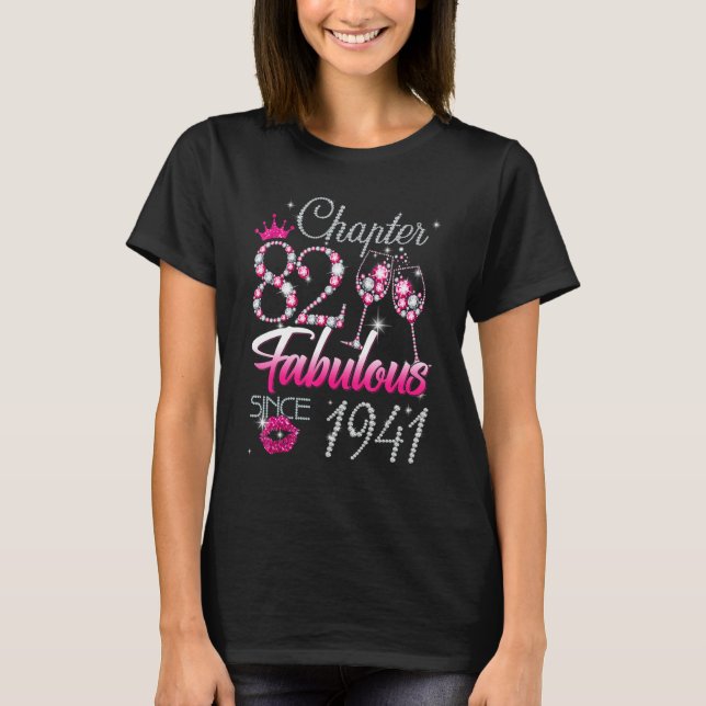 Camiseta Mulheres Capítulo 82 Fabuloso Desde 1941 82º Birth (Frente)
