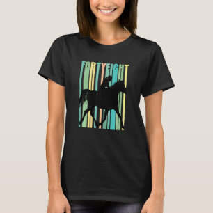 Camiseta Mulheres Cavalas Cavalas 48.º Aniversário Mulheres