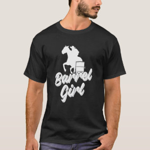 Camiseta Mulheres Cavalgando Barril Garota Corrida De Barri