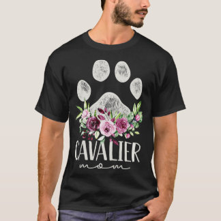 Camiseta Mulheres Cavalier Rei Charles Spaniel Cachorro Mãe