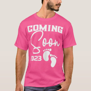 Camiseta Mulheres Chegando Em Breve 2023 Gravidez De Bebês