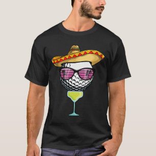 Camiseta Mulheres Cinco De Mayo Golf Ball Com Sombrero Marg