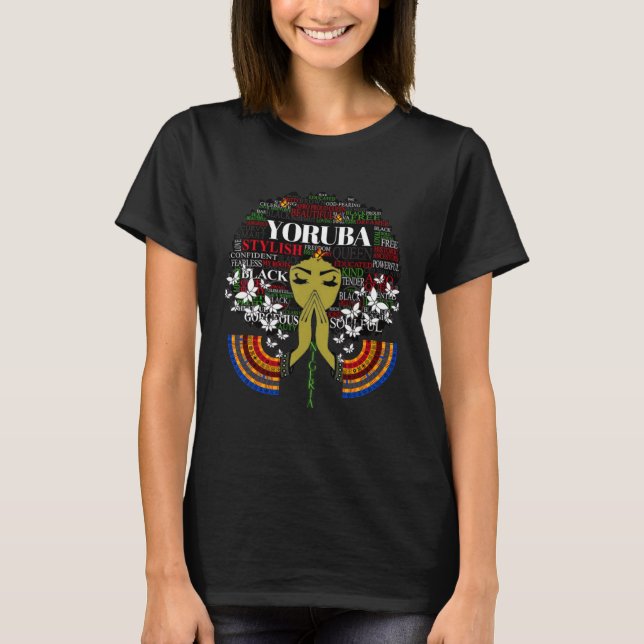 Camiseta Mulheres Clássicas Cabeça Africana Quebra Orgulho  (Frente)