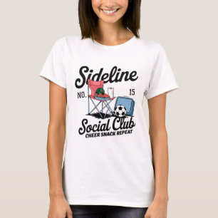 Camiseta Mulheres Clube Social à Margem Futebol Mãe Dia de
