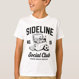 Camiseta Mulheres Clube Social Lateral Futebol Mãe Dia de J