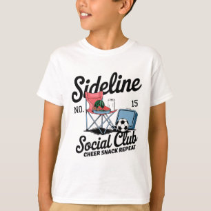 Camiseta Mulheres Clube Social Lateral Futebol Mãe Dia de J