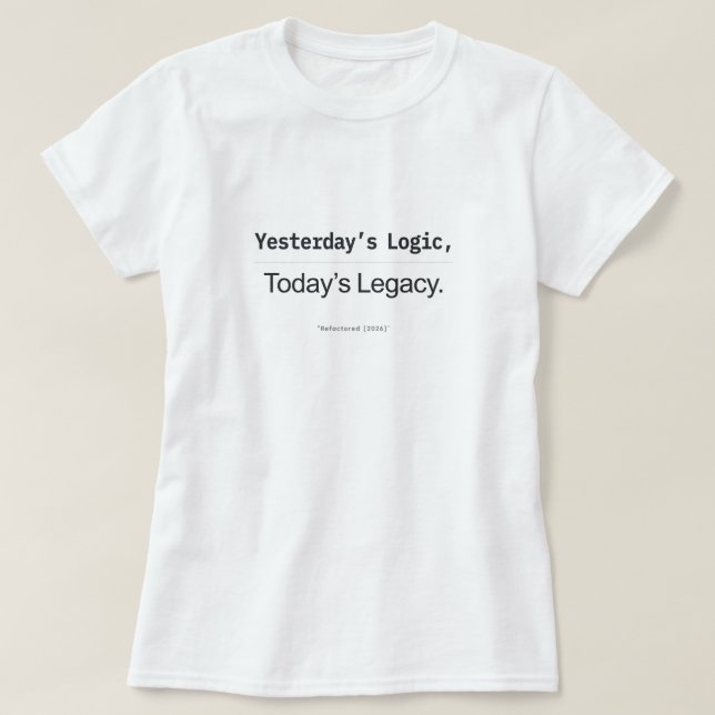 Camiseta Mulheres Codificadoras da Lógica de Ontem Legado d (Frente do Design)