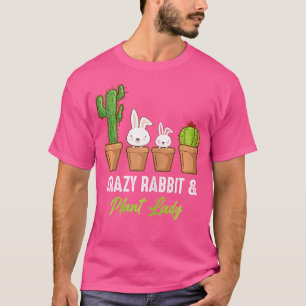 Camiseta Mulheres Coelha Louca e Dama das Plantas Amante de