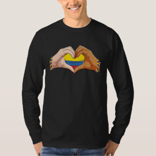 Camiseta Mulheres Colômbia Homens Patriótico Bandeira Colom