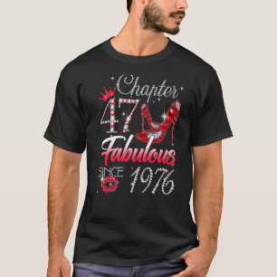 Camiseta Mulheres com 47 anos Capítulo 47 EST 1976 47º Nasc