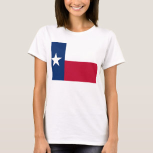 Camiseta Mulheres com Bandeira do Texas
