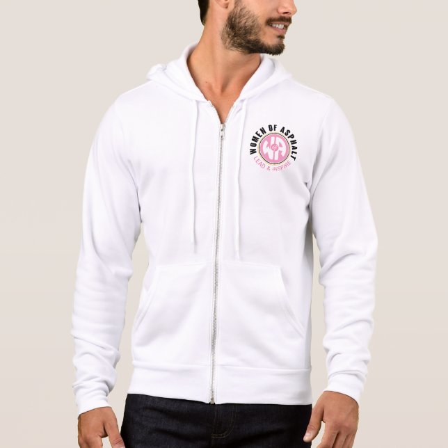 Camiseta Mulheres com Cheio de Asfalto Zip Hoodie (Frente)