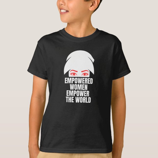 Camiseta Mulheres com poder no Dia Mundial da Mulher (Frente)