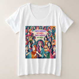 Camiseta Mulheres com poder no mundo mais avançado