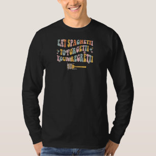 Camiseta Mulheres Comem o Espaguete para Esquecerem o Arrep